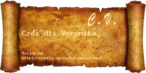 Czédli Veronika névjegykártya
